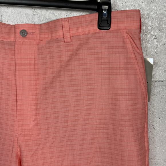 Pga Tour Men's Striped 8" Golf Shorts - Shell Pink 42 $68 - Picture 2 of 7